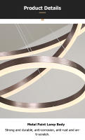 LEFANGXING Luces Colgantes LED Lámpara de Estair de Aluminio para Sala de Estar - details 8