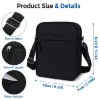 Bolso de hombro pequeño de Lona, Bolso bandolera ligero, Bolso Cruzado con múltiples bolsos de gran capacidad para hombre - details 3