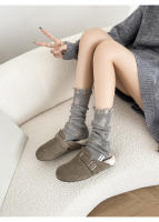 Un pedal de fondo plano bolsa cabeza perezosa medias zapatillas de terciopelo zapatos de mujer de gran tamaño. - details 31