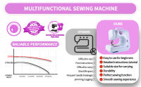 Máquina de Coser Portátil 12 Puntadas Diferentes with Pedal y Lámpara Integrada - details 4