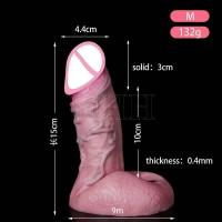Funda realista de silicona de 6 tamaños Leten para agrandar el pene, condones grandes, juguetes sexuales para hombres, productos para extender el pene. - details 6