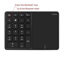 USB+Bluetooth Numeric with Touchpad Wireless Digital Keyboard for OS Accounting Windows IOS 22 Keys Number Keypad - details 6