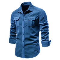 Blusa de PANA con bolsillo para hombre, camiseta informal de manga larga, talla grande, otoño e invierno, 3XL, 2XL - details 6