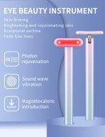 Masajeador de Belleza Facial EMS Estimulación de Corriente Micro Luz Roja LED - details 0