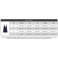 Vestido Vintage Azul Marino para Mujer OUWU Espalda Descubierta, Cremallera, Mini Vestido Elegante con Cuello en V - details 0