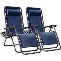Tumbonas Plegables,Tumbonas Jardin Exterior Silla de Playa con Portavasos y Reposacabezas,Silla de Playa Ajustable para Jardín,Playa,Piscina,Terraza,Carga de 150 KG (Azul 1 Tumbonas) - details 16