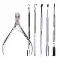 Kit de Manicura de Acero Inoxidable Profesional Tijeras, Pinzas, Removedor de Cutículas - details 0