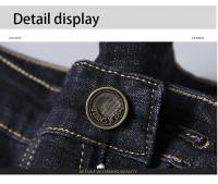 Nuevos Pantalones vaqueros clásicos para Hombre, Pantalones vaqueros para Hombre, Mannen para Hombre, monos de mezclilla negros suaves para motorista, Pantalones para Hombre, talla 32-38 - details 8