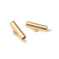 Ancho 9MM 12MM 13MM 15MM 19MM Color Oro 18K Latón Cuentas en Raya Cierres Suministros para Fabricación de Joyería Diy Pulseras Accesorios - details 2
