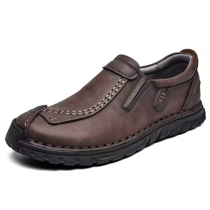 Zapatos De Piel informales Para Hombre, Cómodos, Aptos Para El Exterior, Mocasines Transpirables Antideslizantes - 1