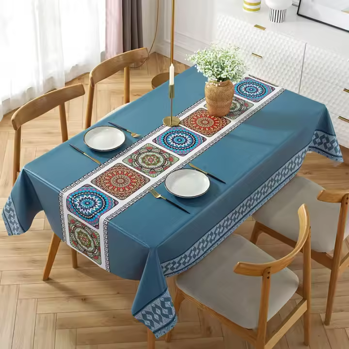 Mantel De estilo moderno, cubierta De cocina Rectangular De fibra De poliéster, decoración para fiesta en casa y boda, Nappe De Table - 1
