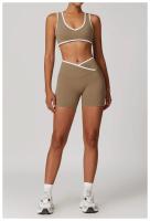 Conjunto de Yoga de 2 Piezas Trajes de Entrenamiento de Poliéster para Fitness - details 24