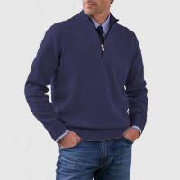 Suéteres de punto de gran tamaño para hombre, suéteres de lana con cremallera, suéteres cálidos de fondo, Otoño e Invierno - details 12
