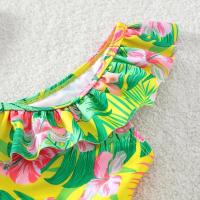 Traje de Baño de Niña de Cintura Angular con Borlas Secado Rápido, Transpirable, Estampado - details 2