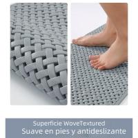 Alfalbra Alfombra de baño antideslizante con orificios de drenaje con ventosa, alfombrilla de ducha lavable a máquina para adultos y niños - details 3