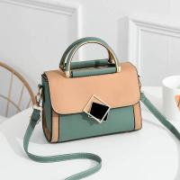 Bolso de Lujo Leten Pequeño Cruzado para Mujer Cartera de Mano con Hebilla de Bloque de Color - details 1