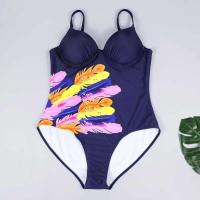 Bañador de mujer estampado de una pieza, baño grande cerrado TRE con partes salientes, apto para piscinas y playas - details 5