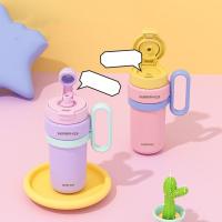 Taza térmica de doble bebida de 900ml, taza con pajita de gran capacidad de acero inoxidable, cómoda Taza Termo portátil que mantiene el frío y el calor - details 22