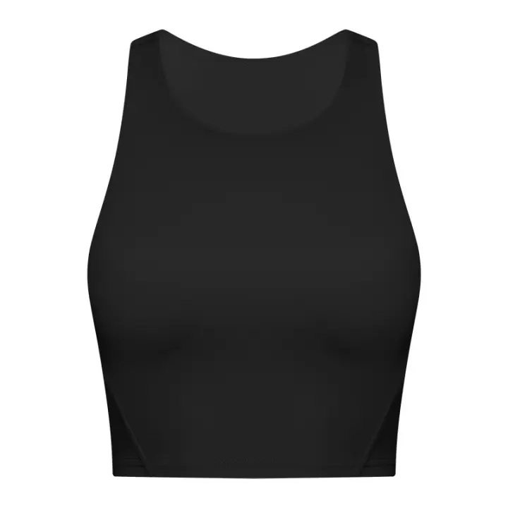 Sujetador Deportivo de Alta Cintura SHINBENE con Cojín para Mujeres Estilo Chaleco Inalámbrico para Gimnasio y Entrenamiento Tipo Tank Top con Sujetador Incorporado - 1
