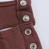 Vestido de una pieza casual ajustado de color sólido con cuello halter para mujer, verano 2025 - details 15
