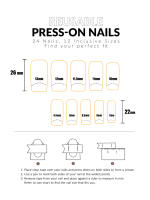 24pcs Uñas Postizas De Ballerina Marrón Francesa Con Patrón De Corazones Desmontables Y Reutilizables Con Pegamento De Gel Y 1 Cuchara Para Cutículas Para Mujeres - details 3