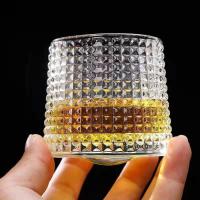 Vasos de Whisky giratorios con Base, vaso de cristal de Ron giratorio de 360 grados para cóctel y fiesta - details 6