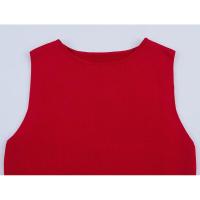 ZBZA Vestido largo de mujer de tela suave de retales con cuello redondo sin mangas de una línea a media pantorrilla caída primavera verano moda casual - details 3