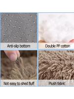Cama redonda y esponjosa para perro, casa supersuave de felpa para gato, nido cálido para invierno, 40-90cm - details 11
