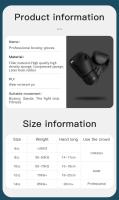 Guantes Bo, sparring de entrenamiento profesional, cuero a prueba de explosiones, Muay Thai, MMA, Kickbo, absorción de sudor multicapa - details 5
