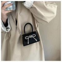 Mini bolsa de hombro con cordones para mujeres, correa de hombro para mujeres, solapa de cuero PU, cadena, moda - details 8