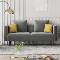 Sofá Cama de Terciopelo Versátil y Comodable para Sala de Estar, Dormitorio y Gabinete - details 1