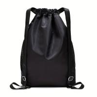 Mochila deportiva Yoga Fitness, Compartimento transpirable para calzado, Correas impermeables ajustables, Diseño unisex, Adecuada para viajar y entrenar Color Negro, Gris - details 4