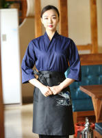 Nuevo uniforme de Chef de estilo japonés coreano Unisex, camisa de cocinero, Kimono de manga media, uniformes de trabajo de camarero de cocina para restaurante de Sushi - details 0