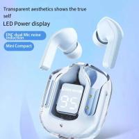 Auriculares inalámbricos tws transparentes, audífonos estéreo impermeables con pantalla LED, superventas - details 4