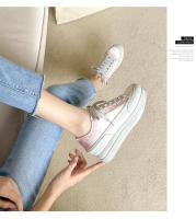 Nuevos zapatos de muffin que aumentan la altura interior zapatos de satén de estilo español zapatos individuales de nicho - details 18