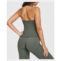 Top de yoga con cuello halter y almohadillas incorporadas para el pecho, sin mangas2025Top de fitness de verano, ropa interior para mujeres - details 5