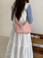 Bolso de gran capacidad para mujeres 2025 Nuevo bolso de verano de un solo hombro para estudiantes, bolso rosa para clase y viaje. - details 3
