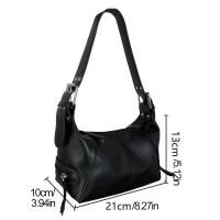 Bolso de hombro de estilo Y2K para mujer, bolso de motocicleta de moda, monedero de hombro minimalista para niñas, ropa de calle - details 0