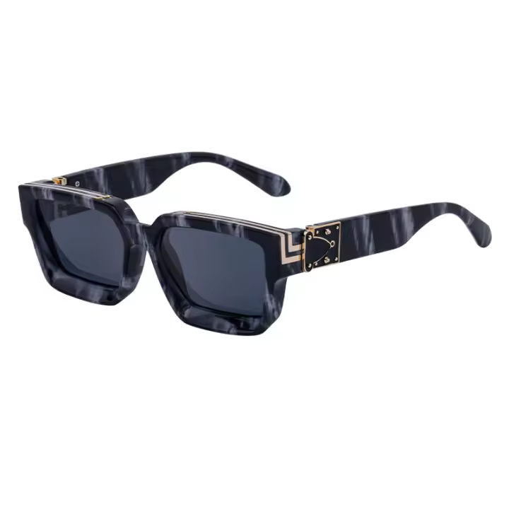 Gafas de sol Moda para hombre Gafas de sol con montura cuadrada de tendencia Gafas de moda para mujer - 1