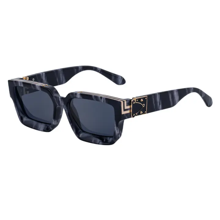 Gafas de sol Moda para hombre Gafas de sol con montura cuadrada de tendencia Gafas de moda para mujer - 1