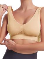 Sujetador deportivo con almohadillas incorporadas, transpirable, alta elasticidad, sin aros, perfecto para yoga, fitness, correr - details 42