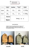 Mochila de nylon de moda sólida Estilo japonés para mujeres Ligera para secundaria y universidad - details 2