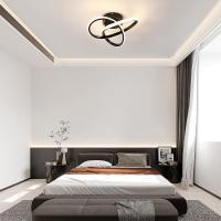 Plafón LED de Techo Creativo 30W 3375LM, GOECO, Aluminio Negro, 3000-6500K Dimmable, Lámpara de Techo Moderna para Sala de estar, Dormitorio, Comedor, 30*30*10 CM - details 4