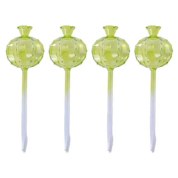 Globos de riego para plantas, paquete de 4, inserto de macetero de autorriego para plantas de interior y exterior, bombillas de riego automático para plantas - 1