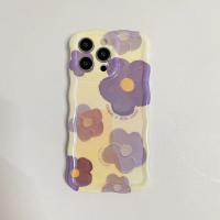 Funda de iPhone 15 Pro Max Pintura al Óleo de Luz Azul Arco Iris Flor Mariposa - details 13