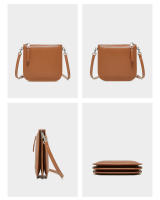 Bolso de Cuero Genuino para Mujer: Bandolera, Bolso para Teléfono y Cubo - details 2