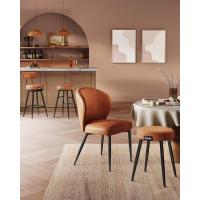 Juego de 2 Taburetes de Bar Taburetes de Cocina, Taburetes de Desayuno, Cuero Sintético con Costuras 76,2 cm de Alto, Silla Comedor, Fácil Montaje, Negro - details 34