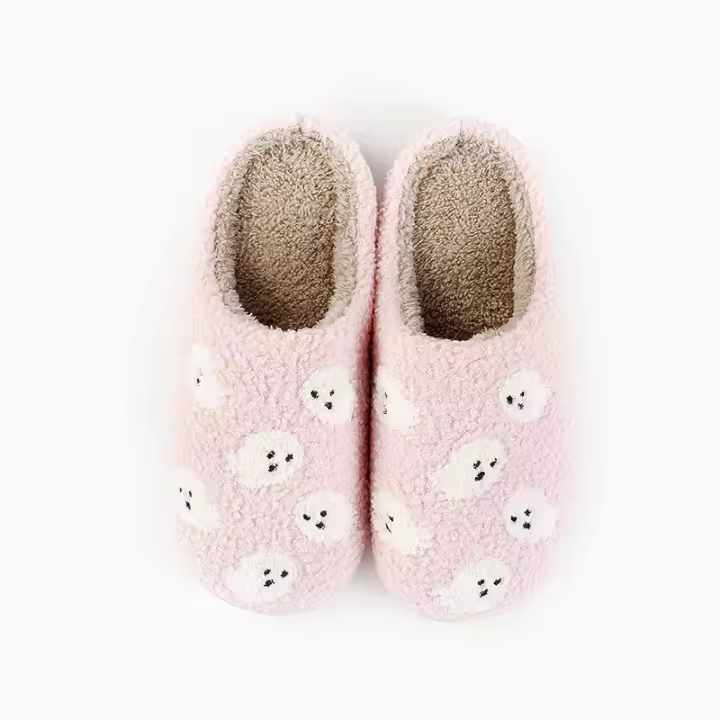 Nuevo cómodo hogar caliente invierno zapatillas de algodón pareja hombres y mujeres zapatos de suela suave de suela gruesa engrosado antideslizante lindo - 1