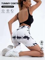 Pantalones cortos de yoga sin costuras para mujer, cintura alta, secado rápido, correr, ciclismo, deportes, gimnasio, verano - details 17