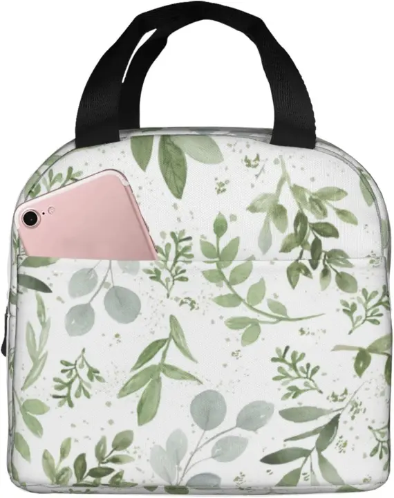 Bolsa de Almuerzo Aislada Diseño Abstracto de Calavera Impermeable, Reutilizable para Almuerzos de Oficina Comida y Dining - 1